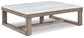 Loyaska - Brown/ivory - Rectangular Cocktail Table