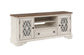 Florian - TV Stand - Oak & Antique White Finish