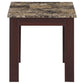 Rhodes - 3 Piece Faux Marble Top Occasional Set - Brown