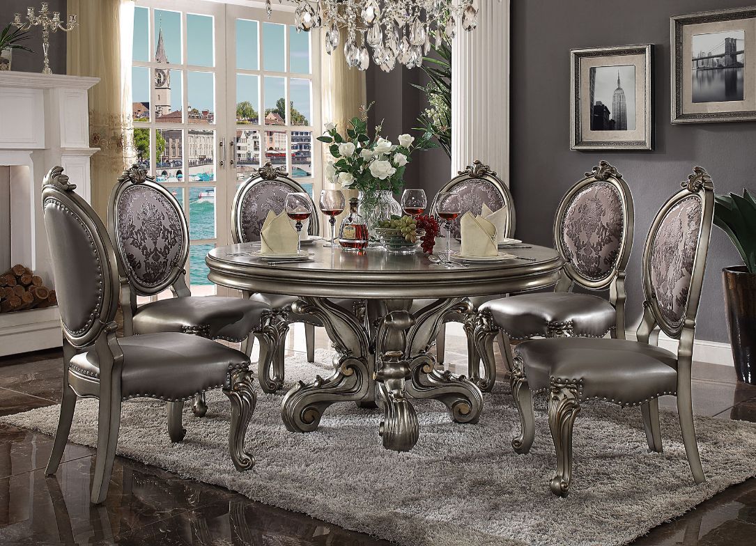 Versailles - Dining Table - Antique Platinum - 30"