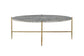 Tainte - Coffee Table - Faux Marble & Champagne Finish