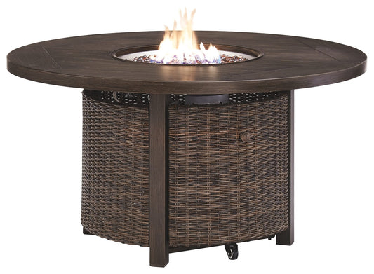 Paradise Trail - Medium Brown - Round Fire Pit Table