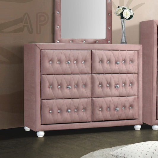 Reggie - Dresser - Pink Fabric