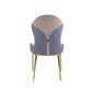 Caolan - Side Chair (Set of 2) - Tan, Lavender Fabric & Gold