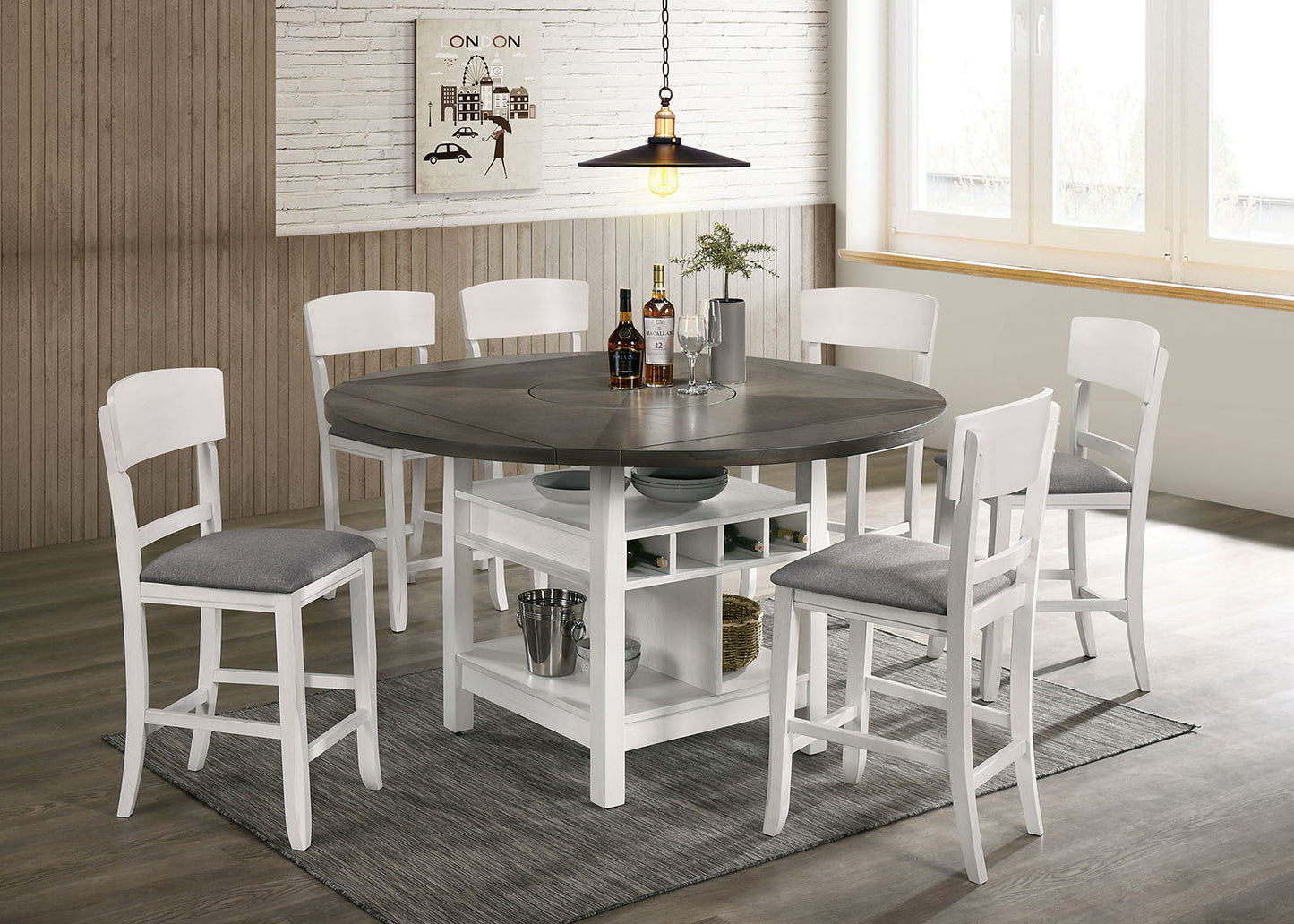 Stacie - Counter Height Round Dining Table