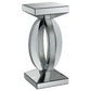 Amalia - Square End Table With Lower Shelf - Clear Mirror