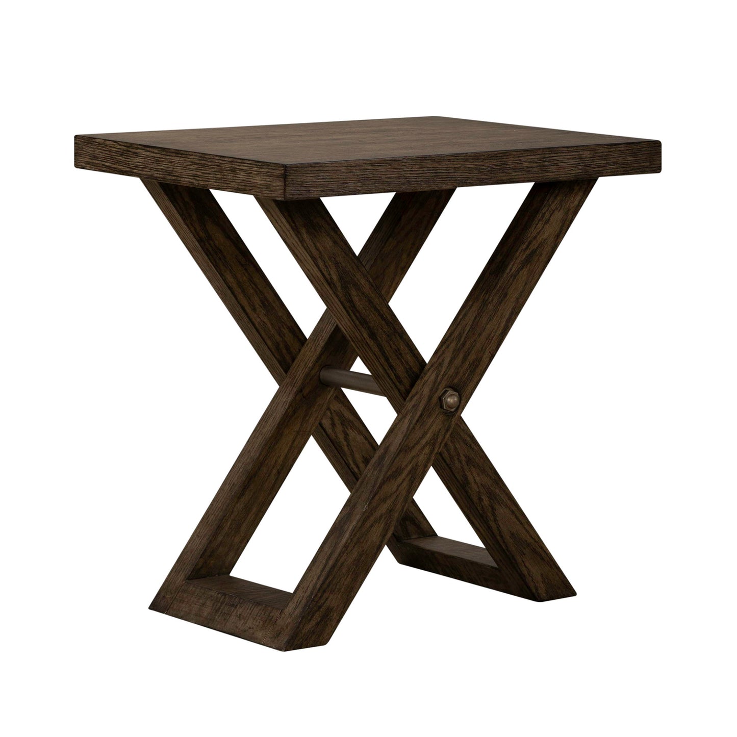 Crossroads - Chair Side Table - Light Brown