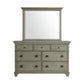 Crawford - Dresser & Mirror Set - Grey