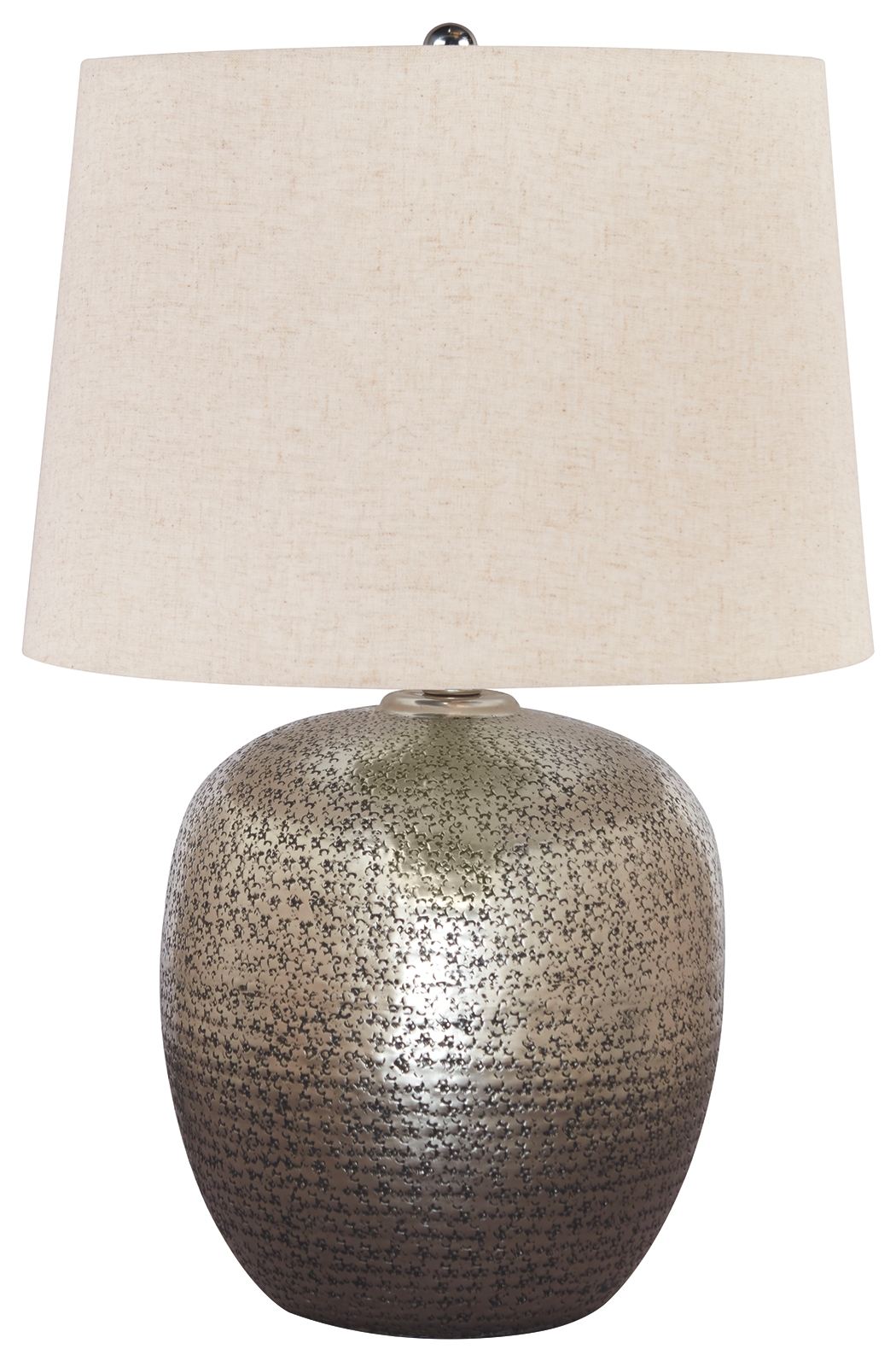 Magalie - Antique Silver Finish - Metal Table Lamp