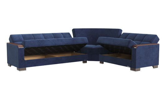 Ottomanson Armada X - Convertible Sectional With Storage - Royal Blue