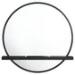 Arini - Round Vanity Wall Mirror With Shelf