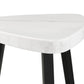 Trinity - Marble Top End Table - White - 26"