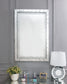 Nysa - Wall Decor - Mirrored & Faux Crystals - Glass - 47"